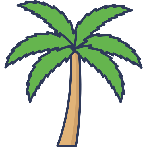 Detail Palm Tree Color Nomer 17