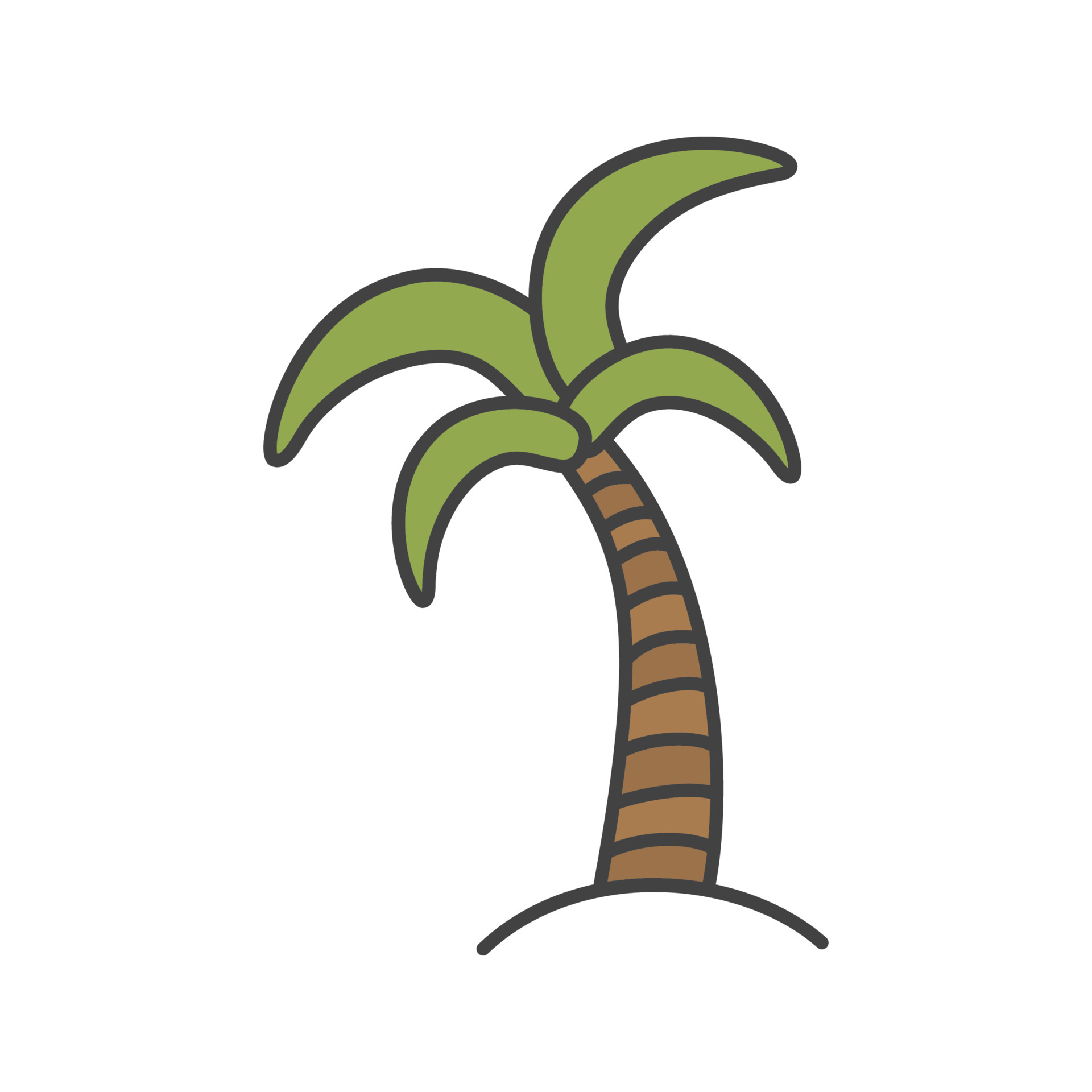 Detail Palm Tree Color Nomer 9