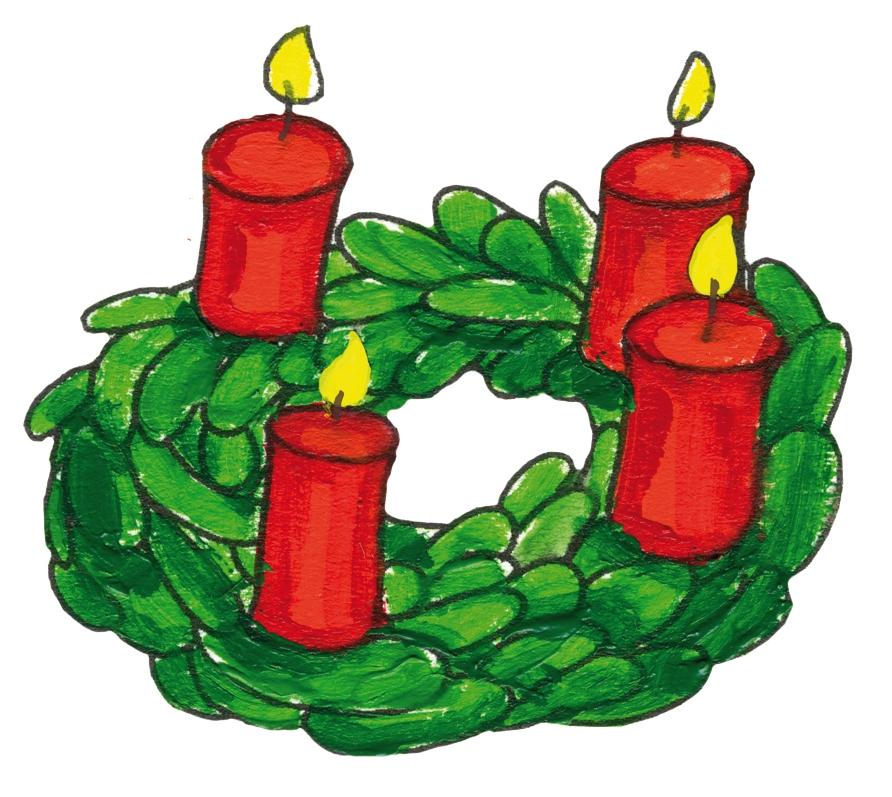 Detail Adventskranz Clipart Kostenlos Nomer 2