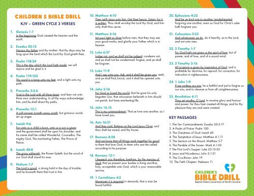 Detail Bible Drill Green Cycle Nomer 21