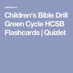 Detail Bible Drill Green Cycle Nomer 23