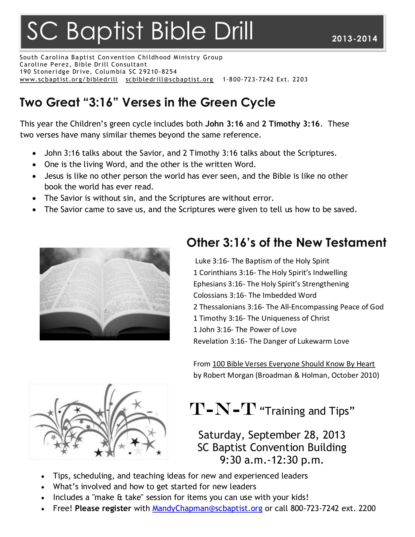 Detail Bible Drill Green Cycle Nomer 29