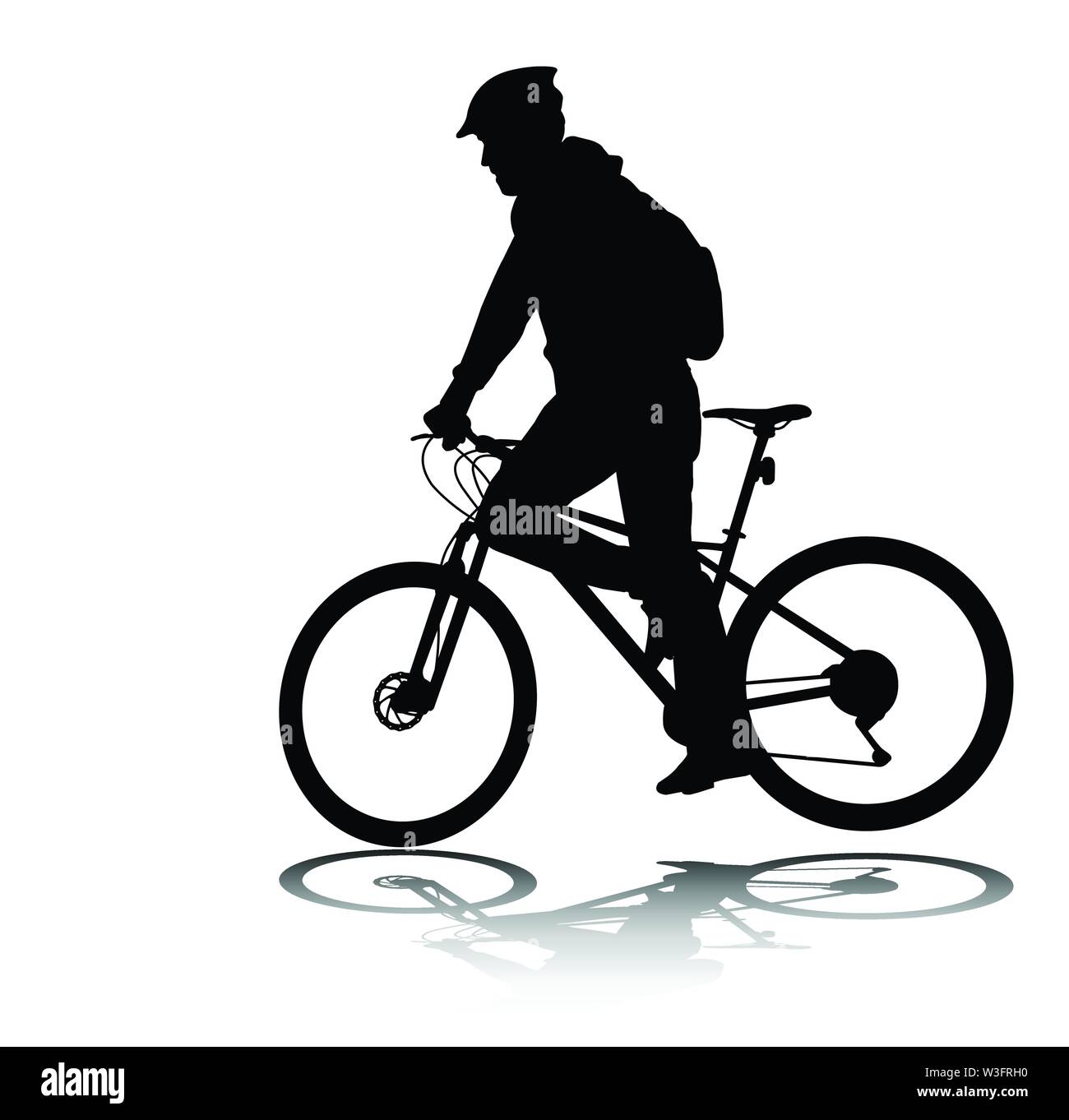 Detail Bicycle Silhouette Clip Art Nomer 39