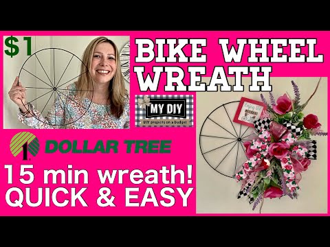 Detail Bicycle Wheel Wreath Frame Nomer 4