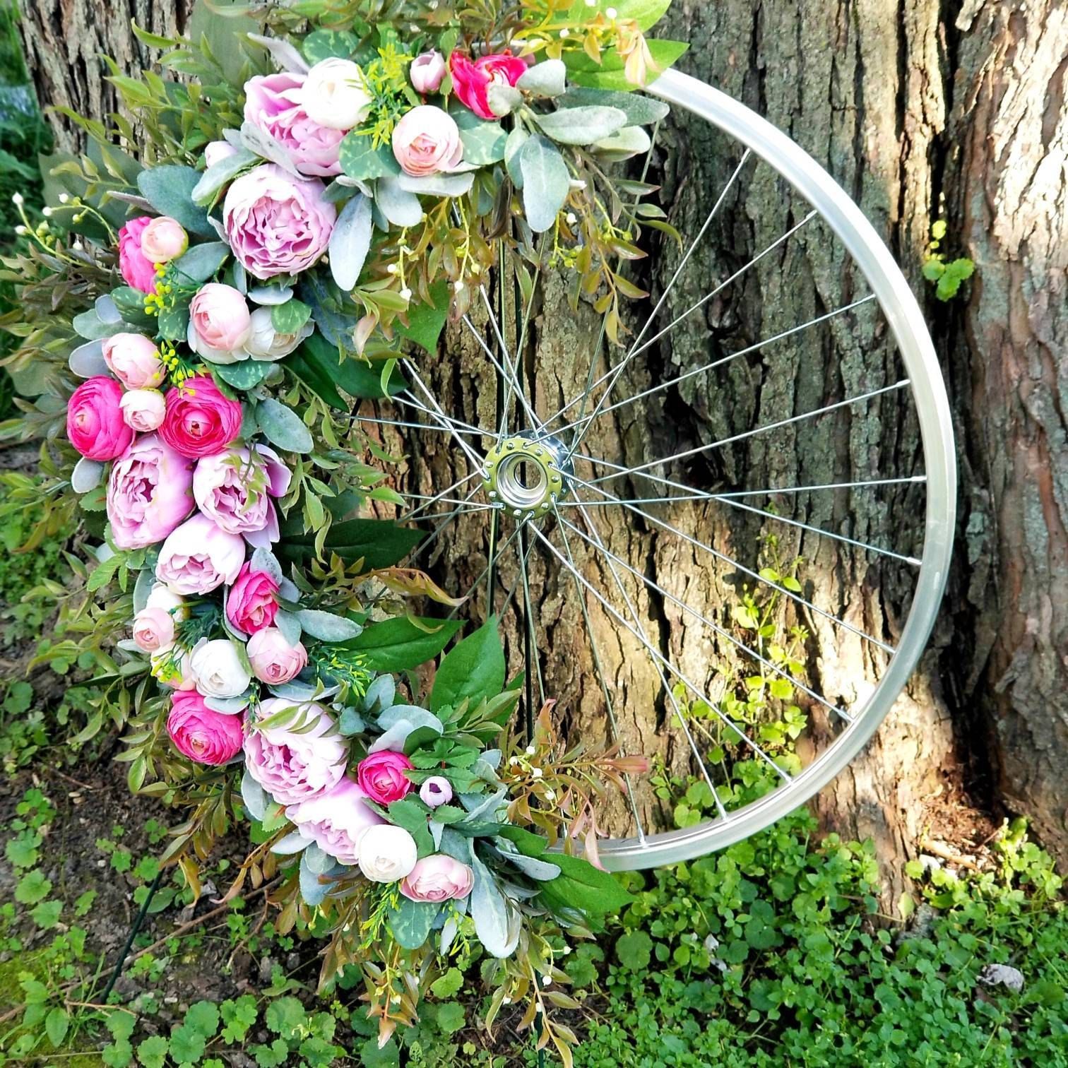 Detail Bicycle Wheel Wreath Ring Nomer 17