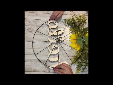 Detail Bicycle Wheel Wreath Ring Nomer 9