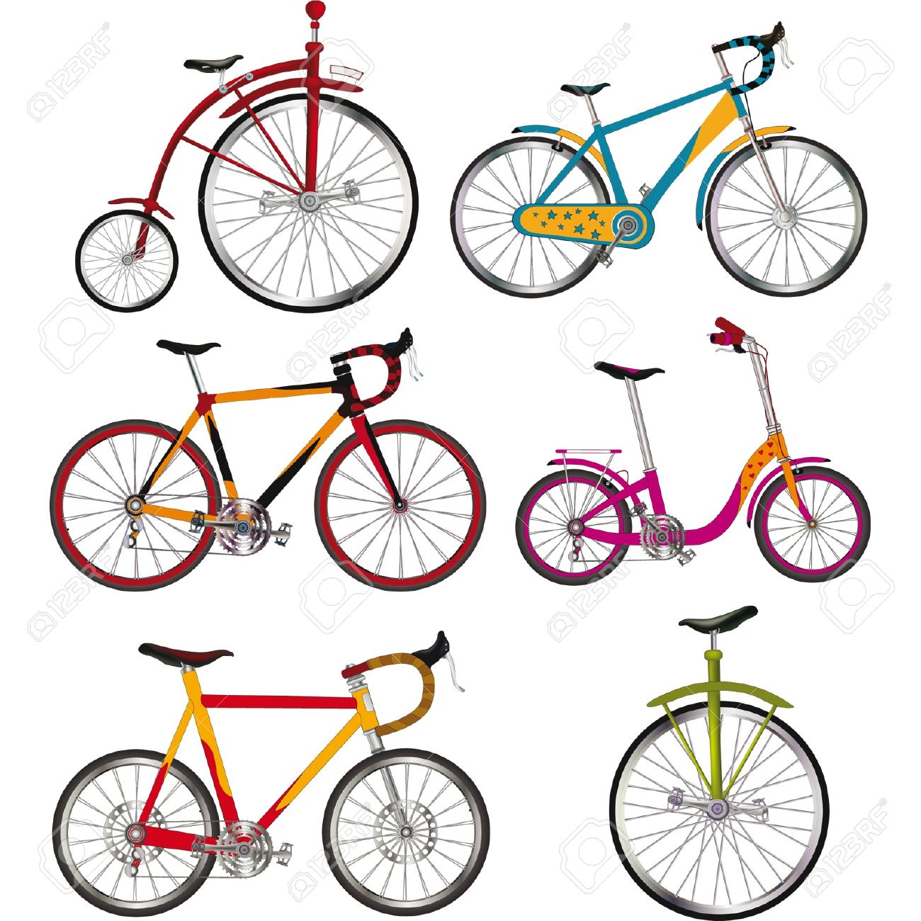 Detail Bicycles Clipart Nomer 18