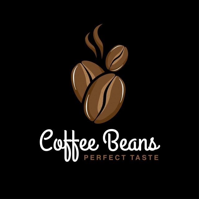 Logo Coffee Beans | Coffee Beans, Coffee Shop Logo, Coffee Logo