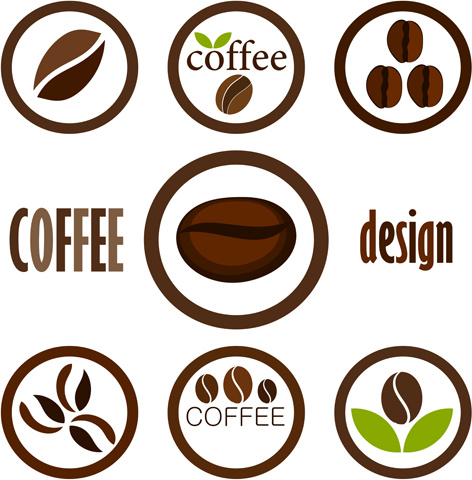 Set Of Coffee Logo Design Elements Mix Vector Vectors Graphic Art Designs In Editable .Ai .Eps .Svg Format Free And Easy Download Unlimit Id:523007