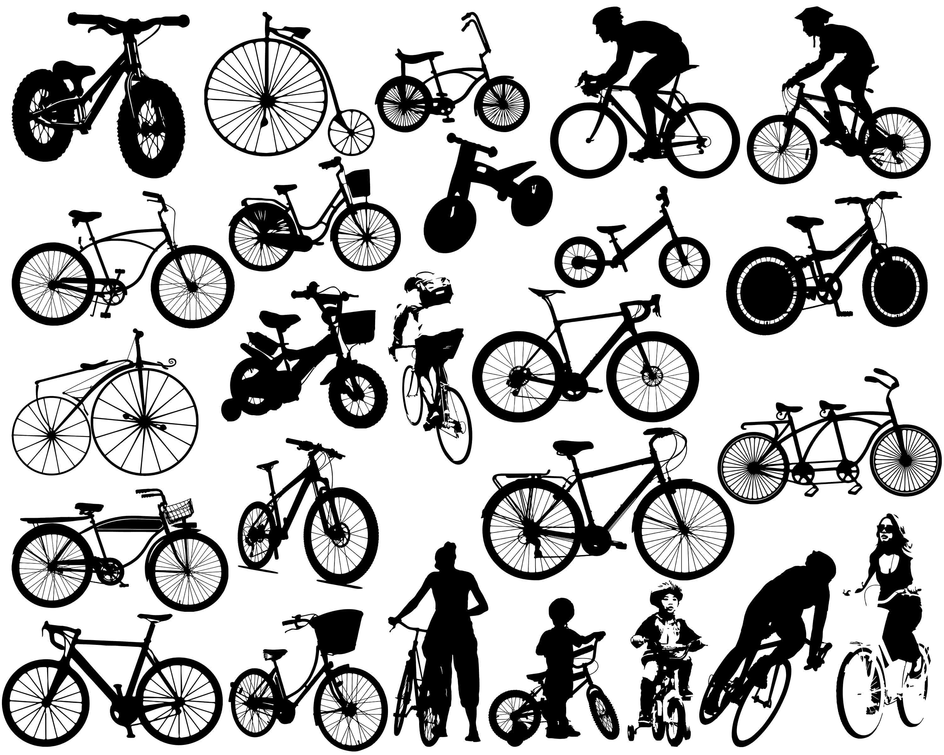 Detail Bike Silhouette Clip Art Nomer 49