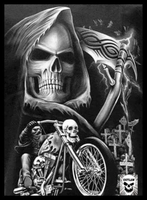 Detail Biker Skull Wallpaper Nomer 25