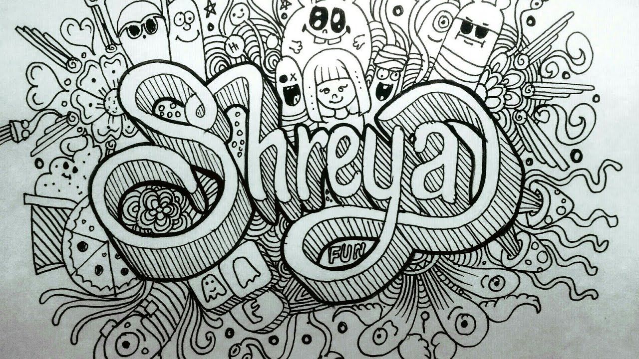 Detail Bikin Doodle Nama Nomer 25