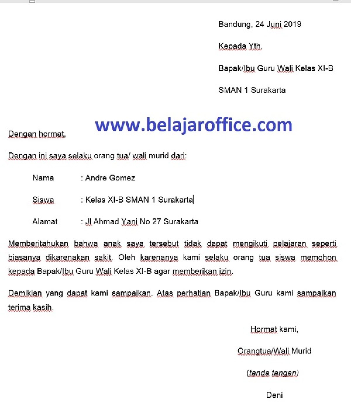 Detail Bikin Surat Izin Nomer 15