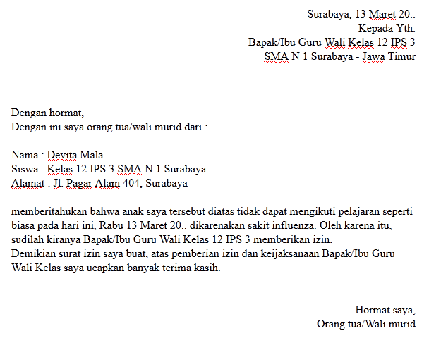 Detail Bikin Surat Izin Nomer 33