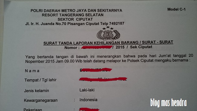 Detail Bikin Surat Keterangan Hilang Di Polsek Nomer 8