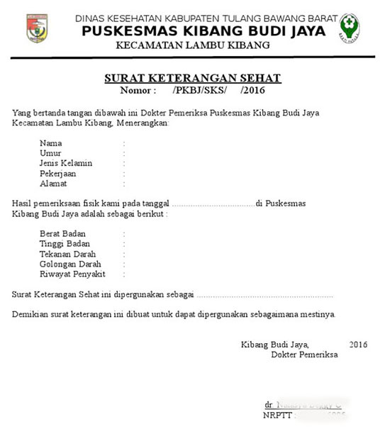 Detail Bikin Surat Keterangan Sehat Nomer 14