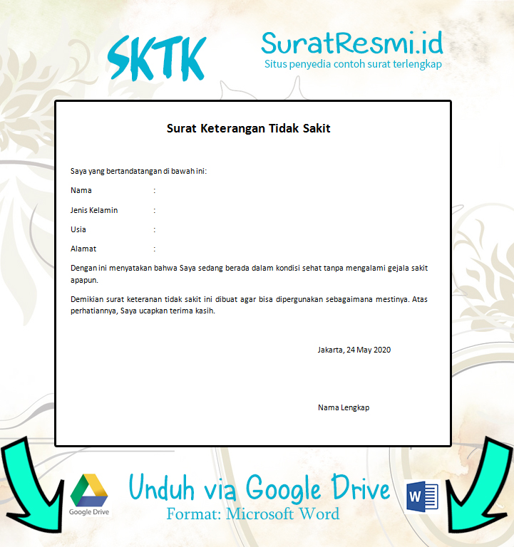 Detail Bikin Surat Keterangan Sehat Nomer 50