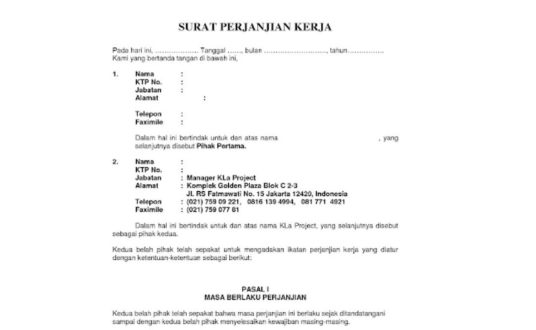 Detail Bikin Surat Perjanjian Nomer 47