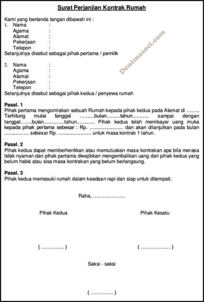 Detail Bikin Surat Perjanjian Nomer 48