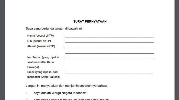 Detail Bikin Surat Pernyataan Nomer 56