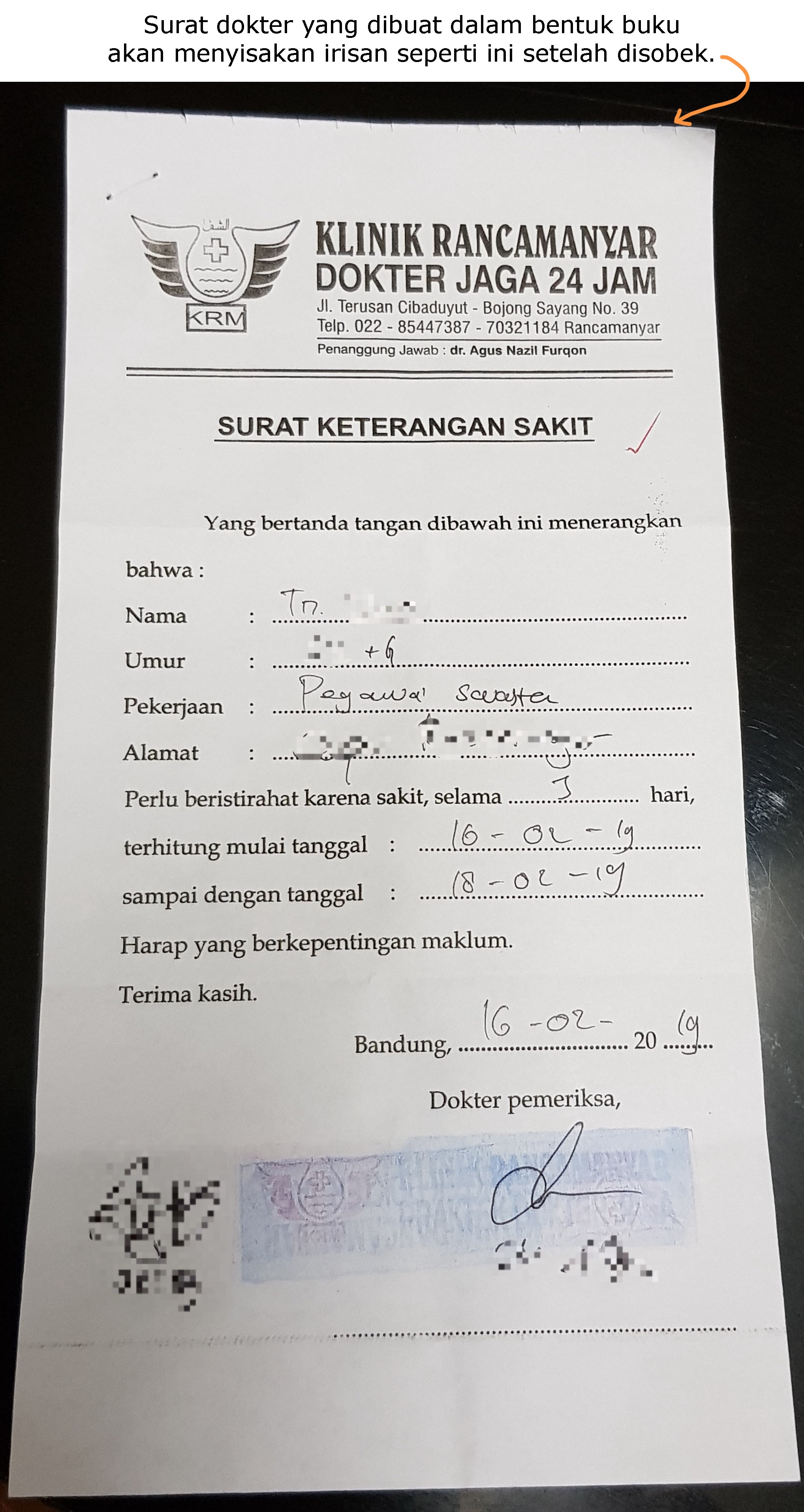 Detail Bikin Surat Sakit Nomer 57