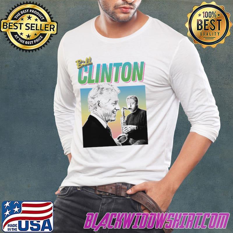 Detail Bill Clinton Saxophone Shirt Nomer 18