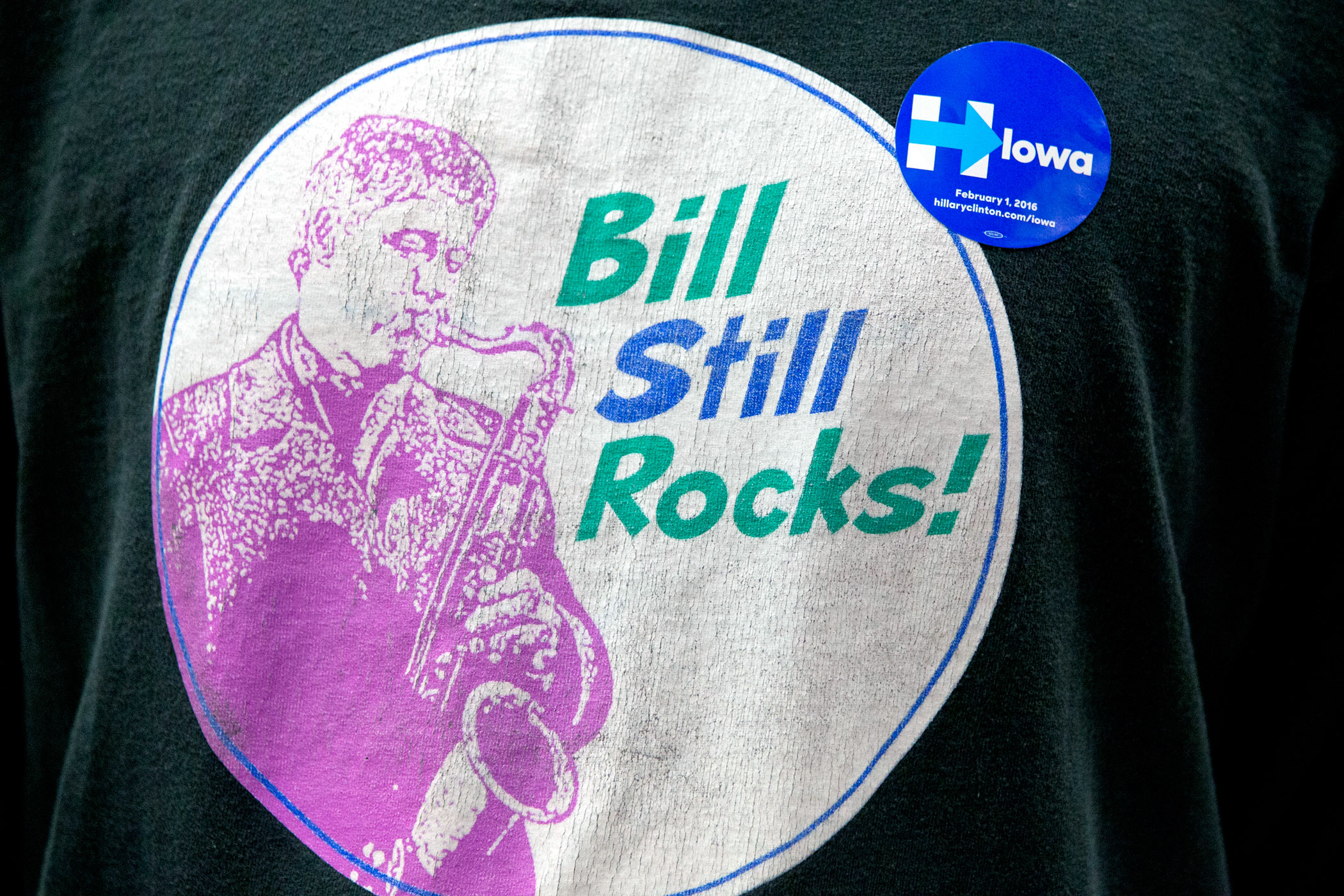 Detail Bill Clinton Saxophone Shirt Nomer 55