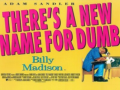 Detail Billy Madison Movie Poster Nomer 11
