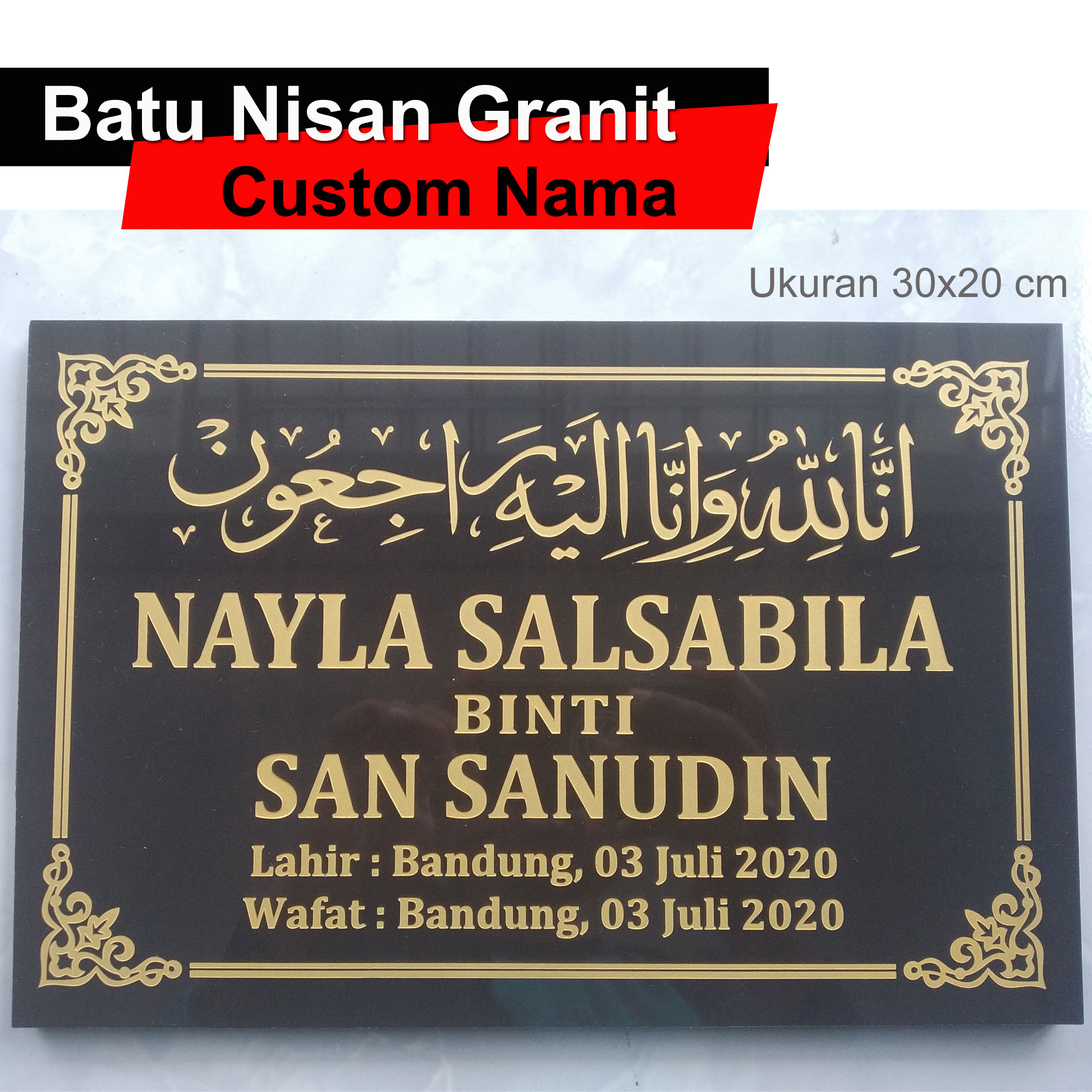 Detail Bingkai Batu Nisan Nomer 24