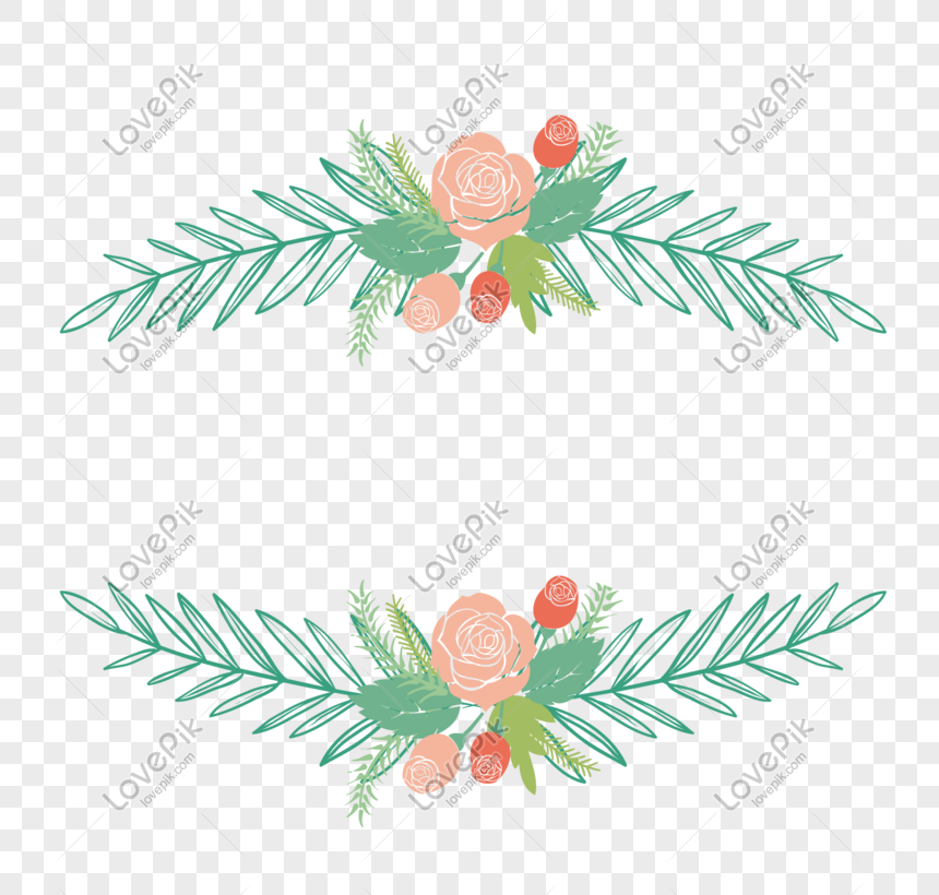 Detail Bingkai Bunga Png Vector Nomer 7