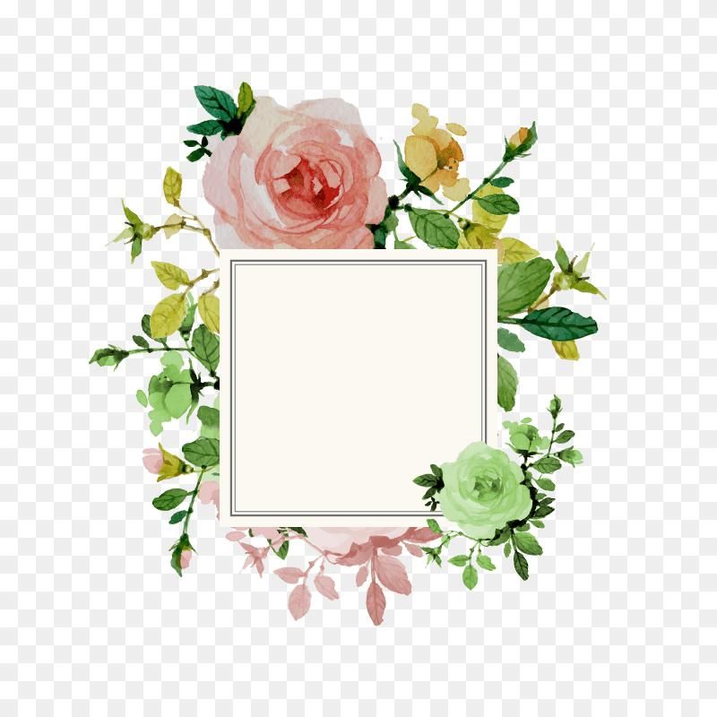 Detail Bingkai Bunga Undangan Pernikahan Png Nomer 3