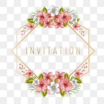 Detail Bingkai Bunga Undangan Pernikahan Png Nomer 5
