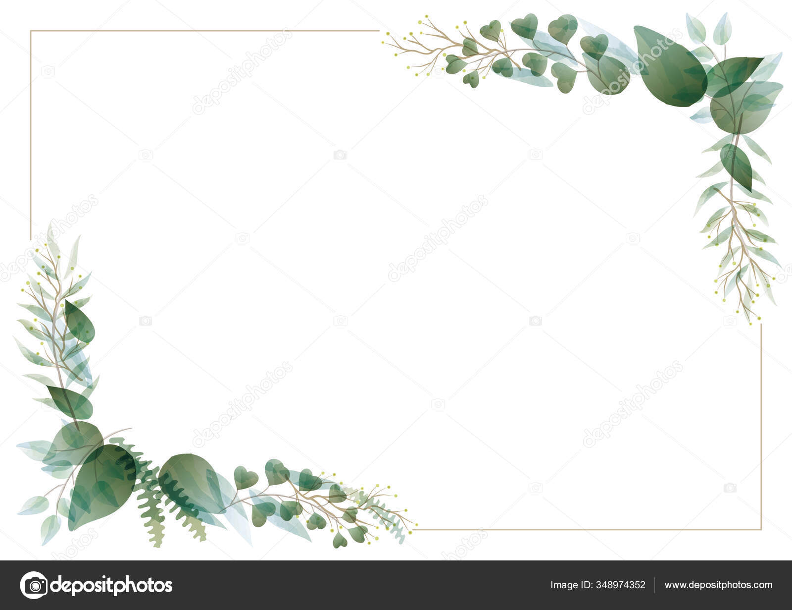 Detail Bingkai Daun Vector Nomer 7