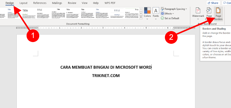 Detail Bingkai Di Microsoft Word Nomer 42