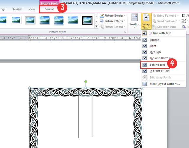 Detail Bingkai Di Microsoft Word Nomer 47