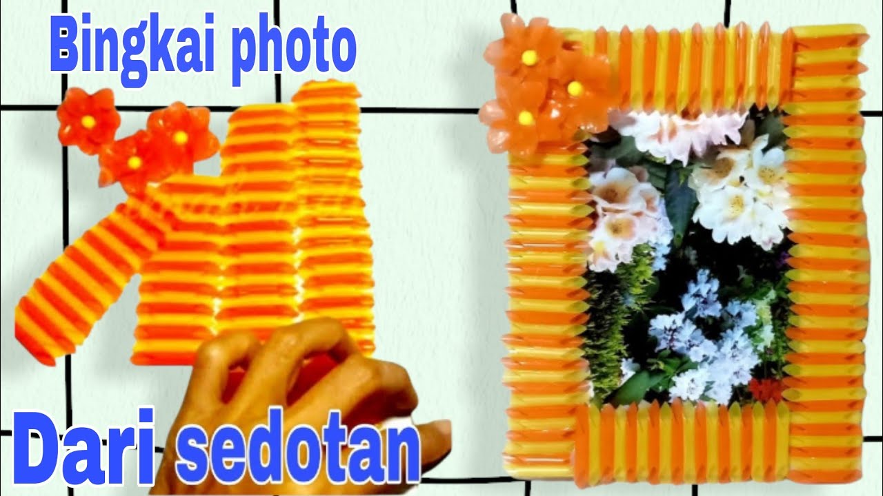 Detail Bingkai Foto Dari Sedotan Plastik Nomer 13