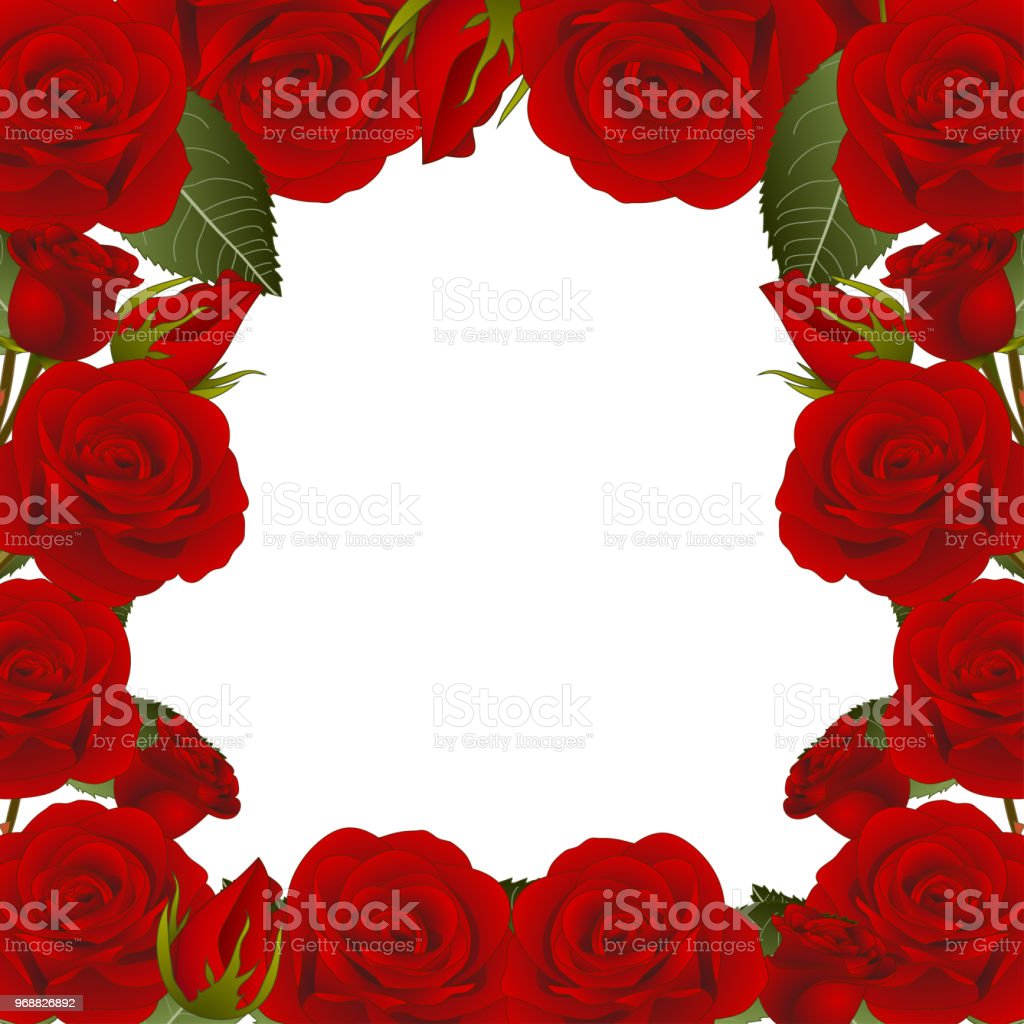 Detail Bingkai Gambar Bunga Mawar Nomer 54