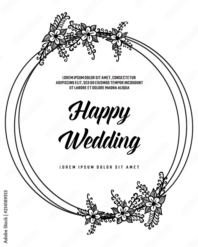 Detail Bingkai Happy Wedding Nomer 7