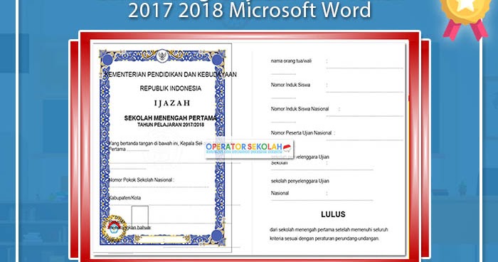 Detail Bingkai Ijazah Word Nomer 11