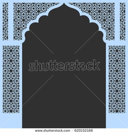 Detail Bingkai Kaligrafi Masjid Nomer 5