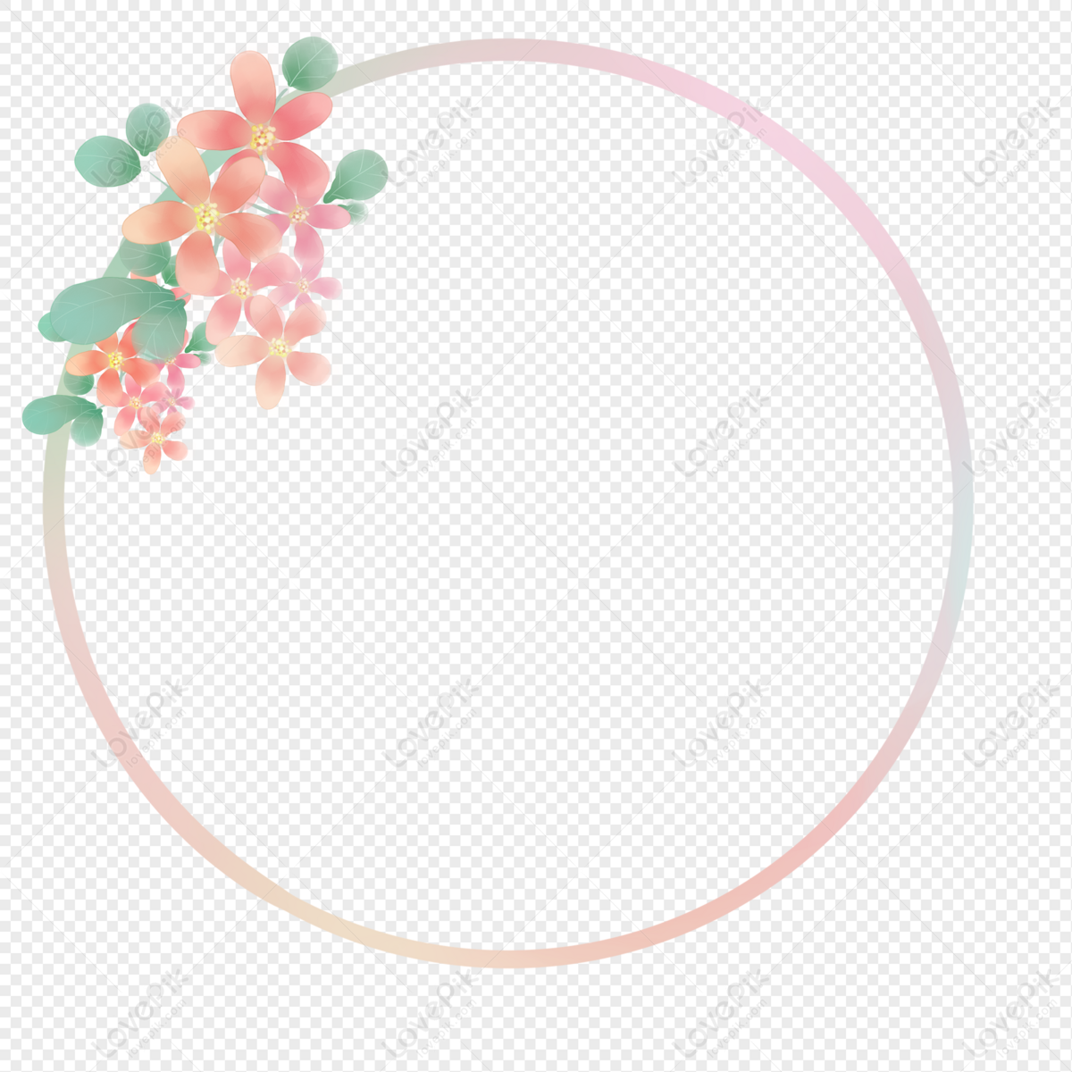 Detail Bingkai Lingkaran Bunga Untuk Logo Nomer 41