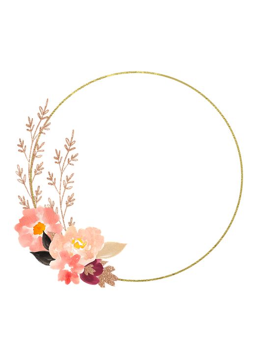Detail Bingkai Lingkaran Bunga Untuk Logo Nomer 50