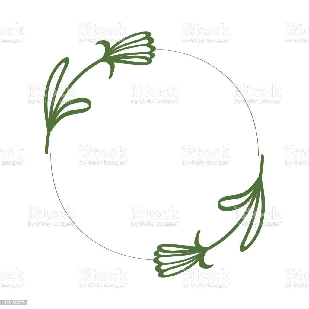 Detail Bingkai Lingkaran Bunga Untuk Logo Nomer 53