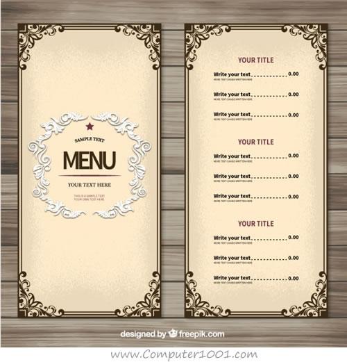Detail Bingkai Menu Makanan Nomer 18