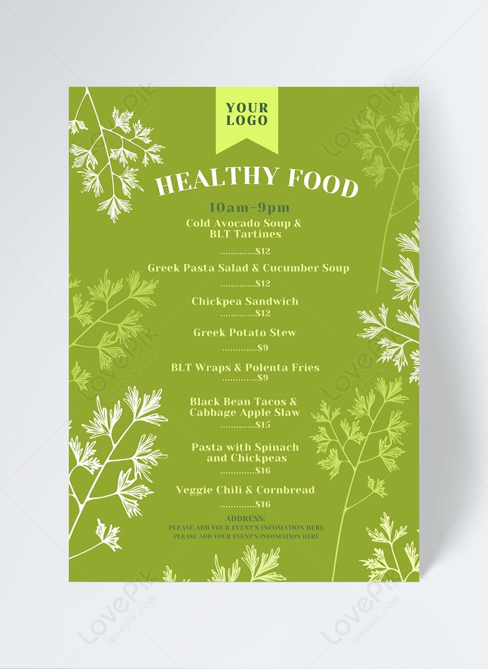 Detail Bingkai Menu Makanan Nomer 50