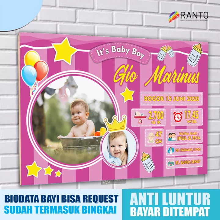 Detail Bingkai Nama Bayi Baru Lahir Nomer 36