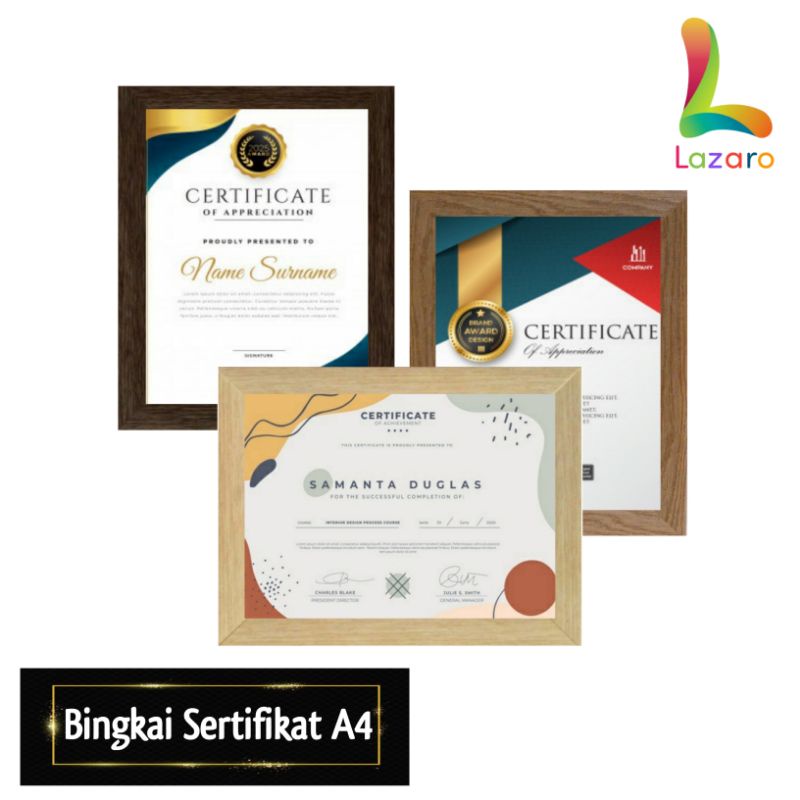 Detail Bingkai Piagam Kosong Nomer 32