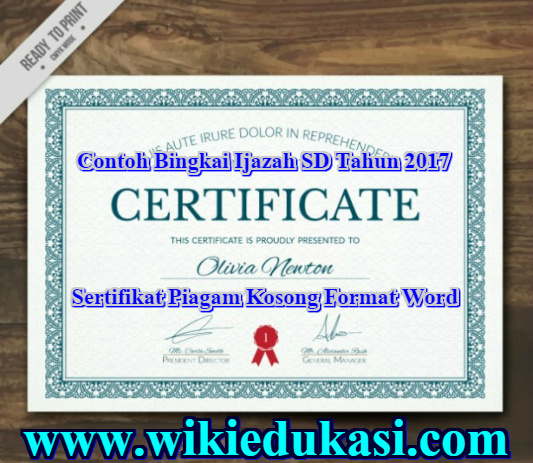 Detail Bingkai Piagam Kosong Nomer 44