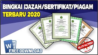 Detail Bingkai Piagam Kosong Nomer 48