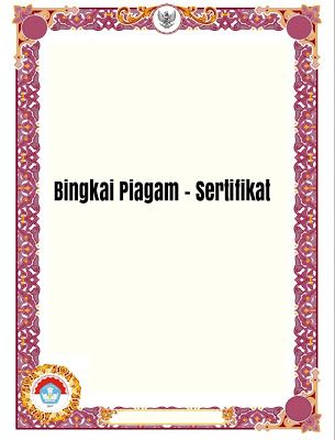 Detail Bingkai Piagam Kosong Nomer 8
